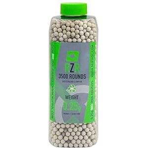 Nuprol RZR Biodegradable Airsoft BBs 0.25g (3500R),White Nuprol RZR Biodegradable Airsoft BBs 0.25g (3500R),White