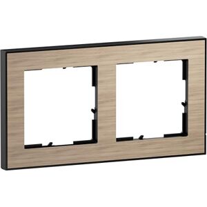 Legrand , Seano+ 765292 Double Frame with Real Material Surface, Halogen-Free Thermoplastic, Sustainable Production and Packaging, Colour: Natural Oak Legrand , Seano+ 765292 Double Frame with Real Material Surface, Halogen-Free Thermoplastic, Sustainable Production and Packaging, Colour: Natural Oak