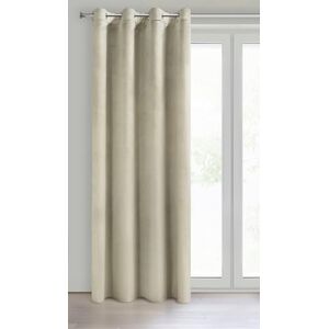 Eurofirany Velvet Super Soft Curtain with Eyelets 1 Panel, Room Darkening Window Treartment, Drapes for Bedroom, Kitchen, Living Room, W53 x L98, Off White Eurofirany Velvet Super Soft Curtain with Eyelets 1 Panel, Room Darkening Window Treartment, Drapes for Bedroom, Kitchen, Living Room, W53 x L98, Off White