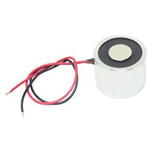 FIRST4MAGNETS Energise to Release Electromagnet with M6 Mounting Hole for Door Locking, Access, Holding, Medical Devices, Feeder Systems and Automated Packaging 35mm dia x 30mm thick 10kg Pull 24V DC/11W FIRST4MAGNETS Energise to Release Electromagnet with M6 Mounting Hole for Door Locking, Access, Holding, Medical Devices, Feeder Systems and Automated Packaging 35mm dia x 30mm thick 10kg Pull 24V DC/11W