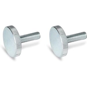 Ganter Normelemente Flat knurled screws, knurled screws (low shape), DIN 653-M10-40-ZB, pack of 2, galvanised steel, thread: M10 x 40 Ganter Normelemente Flat knurled screws, knurled screws (low shape), DIN 653-M10-40-ZB, pack of 2, galvanised steel, thread: M10 x 40