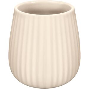 Kleine Wolke Toothbrush Mug Groove Accessories Colour Raffia Stoneware Length 9.5 x Width 9.5 x Height 10.3 cm Kleine Wolke Toothbrush Mug Groove Accessories Colour Raffia Stoneware Length 9.5 x Width 9.5 x Height 10.3 cm