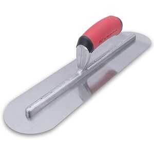 Marshalltown QLT Fully Rounded Concrete Finishing Trowel, 18 x 4 Inch, Soft Grip Handle, Made in The USA, FTFR375R Marshalltown QLT Fully Rounded Concrete Finishing Trowel, 18 x 4 Inch, Soft Grip Handle, Made in The USA, FTFR375R