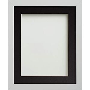 Frame Company Allington White 10x8 inch Frame With Black Mount For Image 6x4 inch *Choice of sizes* Fitted with Real Glass Frame Company Allington White 10x8 inch Frame With Black Mount For Image 6x4 inch *Choice of sizes* Fitted with Real Glass