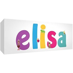 Little Helper Panel Decorative Baby/Christening Gift Idea, Drawing Design Personalised with Name for Girls Elisa 5 x 21 x 2 cm Multicoloured Little Helper Panel Decorative Baby/Christening Gift Idea, Drawing Design Personalised with Name for Girls Elisa 5 x 21 x 2 cm Multicoloured