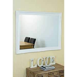 MirrorOutlet Milton Manor Large Antique Shabby Chic Design White Mirror 4Ft7 X 3Ft7 140cm X 109cm MirrorOutlet Milton Manor Large Antique Shabby Chic Design White Mirror 4Ft7 X 3Ft7 140cm X 109cm