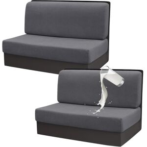 Gollense RV Dinette Cushion Covers, Stretch Camper Dinette Cushion Covers, Sectional Replacement RV Seat Covers for Travel Trailer Couch Includes 2 Backrest Cover & 2 Bench Cover (Dark Grey) Gollense RV Dinette Cushion Covers, Stretch Camper Dinette Cushion Covers, Sectional Replacement RV Seat Covers for Travel Trailer Couch Includes 2 Backrest Cover & 2 Bench Cover (Dark Grey)