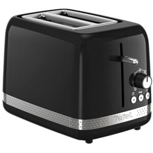 Tefal Black Collection 2-Slot Toaster, 7 Browning Levels, Defrost-Stop-Reheat Functions, Removable Crumb Tray, High-lift, Self-Centring Racks, 1430W, TT3028G0, Glossy Black Tefal Black Collection 2-Slot Toaster, 7 Browning Levels, Defrost-Stop-Reheat Functions, Removable Crumb Tray, High-lift, Self-Centring Racks, 1430W, TT3028G0, Glossy Black