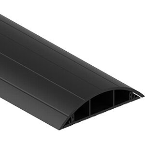 Cablecoach FK1875SW1 Fußboden-Kabelführung Made of PVC, semi-Circular Bridge for up to 3 Cables/Width 7.5 cm, Length 1 m, Black/Grey, 1.0 m Cablecoach FK1875SW1 Fußboden-Kabelführung Made of PVC, semi-Circular Bridge for up to 3 Cables/Width 7.5 cm, Length 1 m, Black/Grey, 1.0 m