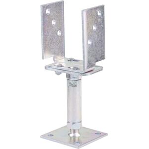 Alberts 218058 U-Post Support Height and Width Adjustable and Screw-On Galvanised Thick Layer Passivated Width 71-161 mm Height 150-190 mm Alberts 218058 U-Post Support Height and Width Adjustable and Screw-On Galvanised Thick Layer Passivated Width 71-161 mm Height 150-190 mm