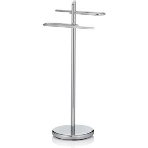 Kela towel rail upright 88cm, towel rail with 2 towel rails, KEN, metal chrome-plated, shiny Kela towel rail upright 88cm, towel rail with 2 towel rails, KEN, metal chrome-plated, shiny