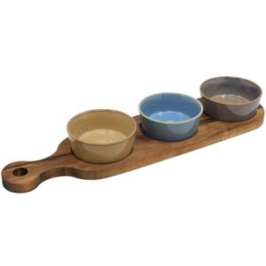 The Leonardo Collection Lesser & Pavey Snack Dishes & Wood Trays for Food Serving Wood Snacks Serving Platter with Bowls Colourful Designers Round and Square Food Serving Tray Set of 3 Elements The Leonardo Collection Lesser & Pavey Snack Dishes & Wood Trays for Food Serving Wood Snacks Serving Platter with Bowls Colourful Designers Round and Square Food Serving Tray Set of 3 Elements