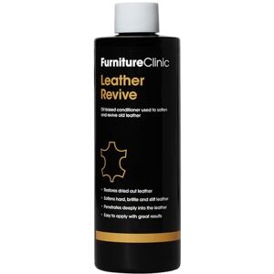 Furniture Clinic Leather Revive (250ml) Liquid conditioner for leather restoration, Water Based Oil Emulsion to Soften Leather, Suitable for all types of Leather Furniture Clinic Leather Revive (250ml) Liquid conditioner for leather restoration, Water Based Oil Emulsion to Soften Leather, Suitable for all types of Leather