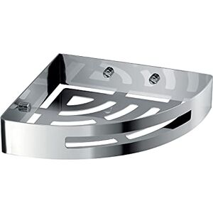 Gedy G-Hanoi 304 Stainless Steel Corner Shower Basket with Chrome Finish, Dimensions 4.5 x 21 x 21 cm and 0.55 kg, Design R&E Gedy G-Hanoi 304 Stainless Steel Corner Shower Basket with Chrome Finish, Dimensions 4.5 x 21 x 21 cm and 0.55 kg, Design R&E