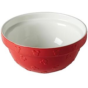 Prestige New Disney Bake with Mickey Mouse Ceramic Mixing Bowl Red Mixing Bowls For Baking, 23cm x 12cm Prestige New Disney Bake with Mickey Mouse Ceramic Mixing Bowl Red Mixing Bowls For Baking, 23cm x 12cm