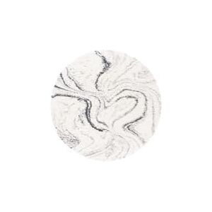 Safavieh Shaggy Area Rugs for Living Room Dining Room Bedroom Fontana Shag Collection Short Pile Ivory and Grey 4ft x 4ft Safavieh Shaggy Area Rugs for Living Room Dining Room Bedroom Fontana Shag Collection Short Pile Ivory and Grey 4ft x 4ft