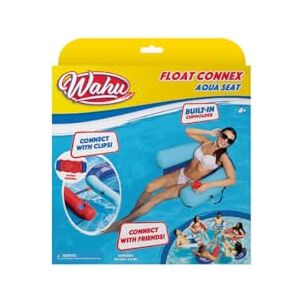 WAHU Float Connex Aqua Seat Blue Inflatable Pool Float with Built-in Cupholder & Chair Connector Pool Inflatables for Adults Ages 8+, M WAHU Float Connex Aqua Seat Blue Inflatable Pool Float with Built-in Cupholder & Chair Connector Pool Inflatables for Adults Ages 8+, M