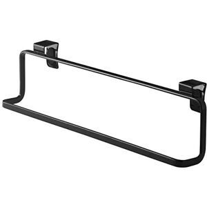 YAMAZAKI 2747 Tower Kitchen Towel Hanger Wide, Black, Steel, Minimalist, 30 x 6.5 x 8 cm YAMAZAKI 2747 Tower Kitchen Towel Hanger Wide, Black, Steel, Minimalist, 30 x 6.5 x 8 cm