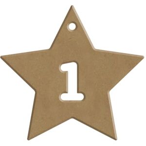 GOMILLE 24 Advent Calendar Stars – 6 mm PEFC Certified 100% – Wooden Christmas Decoration GOMILLE 24 Advent Calendar Stars – 6 mm PEFC Certified 100% – Wooden Christmas Decoration