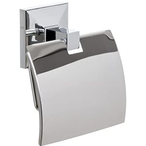 TATAY Toilet Roll Holder Wall Mounted or Stick On No Drill or With Screws Glue&Fix Kit (Supports 10kg) Stainless Steel Bathroom Accessory 12x4.5x12 cm Iconik Metallic TATAY Toilet Roll Holder Wall Mounted or Stick On No Drill or With Screws Glue&Fix Kit (Supports 10kg) Stainless Steel Bathroom Accessory 12x4.5x12 cm Iconik Metallic