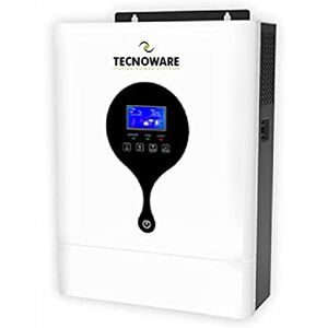Tecnoware Power Systems Solar Hybrid Inverter 3500VA, Pure Sine Wave, MPPT 120V-450V, Battery Charger, Photovoltaic, Continuous Power Supply, Efficient, White, 3500VA Tecnoware Power Systems Solar Hybrid Inverter 3500VA, Pure Sine Wave, MPPT 120V-450V, Battery Charger, Photovoltaic, Continuous Power Supply, Efficient, White, 3500VA