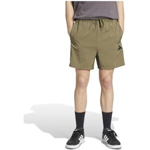 adidas Men's Essential Three Stripes Chelsea Base Short, Olive Strata/Black, L adidas Men's Essential Three Stripes Chelsea Base Short, Olive Strata/Black, L