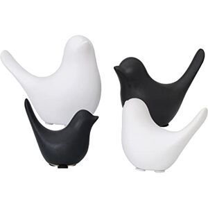 Notakia Small Animal Statues Home Decor Modern Style Birds Decorative Ornaments for Living Room, Bedroom, Office Desktop, Cabinets (White 2Pcs Black 2Pcs) Notakia Small Animal Statues Home Decor Modern Style Birds Decorative Ornaments for Living Room, Bedroom, Office Desktop, Cabinets (White 2Pcs Black 2Pcs)