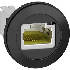 Schneider Electric Panel mounted RJ45 port, plastic, Ø22, for ethernet interface, RJ45 jack Schneider Electric Panel mounted RJ45 port, plastic, Ø22, for ethernet interface, RJ45 jack