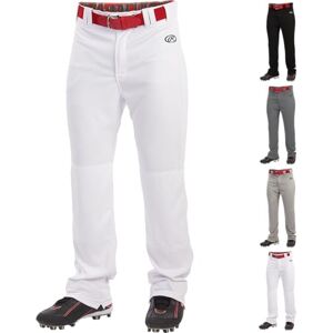Rawlings Launch Series Baseball Pants Full Length & Jogger Fit Options Solid Colors Adult Sizes White Rawlings Launch Series Baseball Pants Full Length & Jogger Fit Options Solid Colors Adult Sizes White