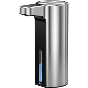 EKO Aroma Automatic Soap Dispenser Motion Sensor, USB Rechargeable, No-drip Valve, Refillable, Transparent Window to Monitor Liquid Soap Levels, 250ml (Steel Grey) EKO Aroma Automatic Soap Dispenser Motion Sensor, USB Rechargeable, No-drip Valve, Refillable, Transparent Window to Monitor Liquid Soap Levels, 250ml (Steel Grey)