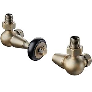 Terma Radiator Valves, Old English Brass Terma Radiator Valves, Old English Brass