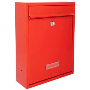 Burg-Wächter Burg-Wachter MB19R Trent Wall Mounted Galvanised Steel Lockable Weatherproof Post Box, Red 26x34x9cm Burg-Wächter Burg-Wachter MB19R Trent Wall Mounted Galvanised Steel Lockable Weatherproof Post Box, Red 26x34x9cm