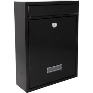 Burg-Wächter Burg-Wachter MB19BK Trent Wall Mounted Galvanised Steel Lockable Weatherproof Post Box, Black 26x34x9cm Burg-Wächter Burg-Wachter MB19BK Trent Wall Mounted Galvanised Steel Lockable Weatherproof Post Box, Black 26x34x9cm
