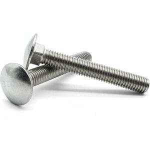 AHC M12 12mm x 150mm A2 Stainless Steel Cup Square Carriage Bolts Without Nuts (Pack of 5 Coach Bolts) AHC M12 12mm x 150mm A2 Stainless Steel Cup Square Carriage Bolts Without Nuts (Pack of 5 Coach Bolts)