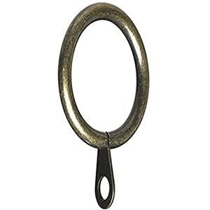Merriway BH05376 (24 Pcs) Curtain Drapery Pole Rod Ring Fixed Eye Brass Antique Inner Dimension 42mm Pack of 24 Pieces Merriway BH05376 (24 Pcs) Curtain Drapery Pole Rod Ring Fixed Eye Brass Antique Inner Dimension 42mm Pack of 24 Pieces