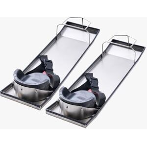 VEVOR Concrete Knee Boards for Construction, 30'' x 8'' Stainless Steel Sliders with Knee Pads and Straps, Ideal for Cement and Concrete Finishing VEVOR Concrete Knee Boards for Construction, 30'' x 8'' Stainless Steel Sliders with Knee Pads and Straps, Ideal for Cement and Concrete Finishing