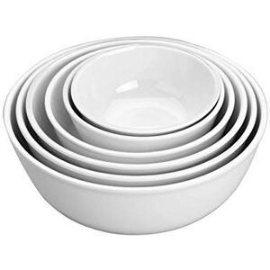 LACOR Melamine Round Bowl, White, 149 x 65 mm LACOR Melamine Round Bowl, White, 149 x 65 mm