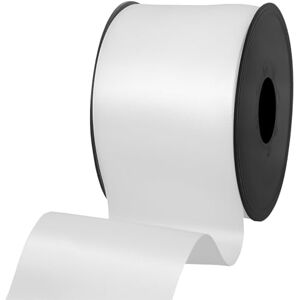 Les Petits Rubans 100% Polyester Double Sided Satin Ribbon for Weddings, Gift Wrapping, Floral Arrangements, Crafts, Cakes, Bows, Decorations, 63mm x 25m, White Les Petits Rubans 100% Polyester Double Sided Satin Ribbon for Weddings, Gift Wrapping, Floral Arrangements, Crafts, Cakes, Bows, Decorations, 63mm x 25m, White