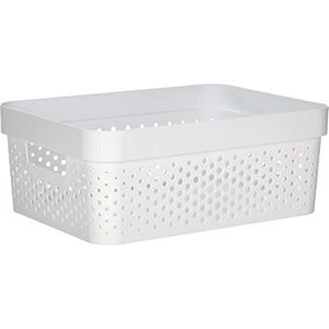 CURVER Infinity Box 11L, White, 35.6 x 26.6 x 13.6 cm, Recycled Plastic CURVER Infinity Box 11L, White, 35.6 x 26.6 x 13.6 cm, Recycled Plastic
