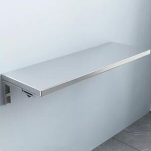 WADRBSW Stainless Steel Wall Mounted Table, Wall Mounted Folding Table, Floating Table Hanging Computer Desk Workbench, Balcony, Bedroom, Bathroom,80 * 35cm To pursue happiness WADRBSW Stainless Steel Wall Mounted Table, Wall Mounted Folding Table, Floating Table Hanging Computer Desk Workbench, Balcony, Bedroom, Bathroom,80 * 35cm To pursue happiness