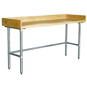 Stalwart DA-RWTG600X1500100BSOB Bakery Work Table Wood top 3 Sides upstand 1500x600x900mm Stalwart DA-RWTG600X1500100BSOB Bakery Work Table Wood top 3 Sides upstand 1500x600x900mm