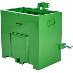 VEVOR Ballast Box 3 Point Category 1 Tractor, 800lbs Capacity Hitch Ballast Box, for 2'' Hitch Receiver, Tractor Ballast Box with 5cu.ft Volume, Heavy-duty Steel, Green VEVOR Ballast Box 3 Point Category 1 Tractor, 800lbs Capacity Hitch Ballast Box, for 2'' Hitch Receiver, Tractor Ballast Box with 5cu.ft Volume, Heavy-duty Steel, Green