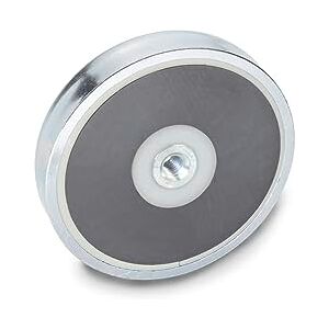 Ganter Normelemente Ganter Standard Elements – Magnets with Internal Thread, Pack of 1, Silver, GN 50.4 RF 80 – M10 Ganter Normelemente Ganter Standard Elements – Magnets with Internal Thread, Pack of 1, Silver, GN 50.4 RF 80 – M10