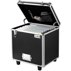 VEVOR Portable File Storage Box, 395 x 320 x 380 mm Internal Chest Size, Locking Mobile Business Case with Telescopic Handle, Hand pull File Case for Office Home, Offices, Hospitals, Banks VEVOR Portable File Storage Box, 395 x 320 x 380 mm Internal Chest Size, Locking Mobile Business Case with Telescopic Handle, Hand pull File Case for Office Home, Offices, Hospitals, Banks