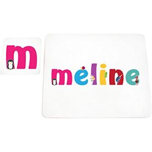 Little Helper with Coaster Doily Style Example Girl/The Name of Colourful MELINE Little Helper with Coaster Doily Style Example Girl/The Name of Colourful MELINE