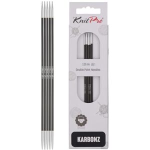KNITPRO Karbonz Double Pointed Needles 8" (20cm) 2.25 mm KNITPRO Karbonz Double Pointed Needles 8" (20cm) 2.25 mm