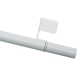 Gardinia Clamping Rod, Rotating Bar, Drill- and Screw-less Assembly, Press&Go Filigrano Cylinder, 8/10 mm Diameter, 80-110 cm Long, Metal, White Gardinia Clamping Rod, Rotating Bar, Drill- and Screw-less Assembly, Press&Go Filigrano Cylinder, 8/10 mm Diameter, 80-110 cm Long, Metal, White