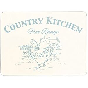 Premier Housewares Country Kitchen Placemats Set of 4, Beige Premier Housewares Country Kitchen Placemats Set of 4, Beige