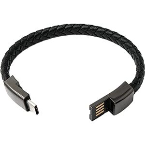 SYSTEM-S USB 3.1 Bracelet Cable 20 cm Type C Male to 2.0 Type A Male Adapter in Black SYSTEM-S USB 3.1 Bracelet Cable 20 cm Type C Male to 2.0 Type A Male Adapter in Black