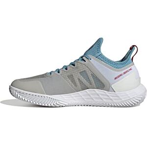adidas Women's Adizero Ubersonic 4 W Clay Trainers, Metal Grey Silver Met Preloved Blue, 5.5 UK adidas Women's Adizero Ubersonic 4 W Clay Trainers, Metal Grey Silver Met Preloved Blue, 5.5 UK